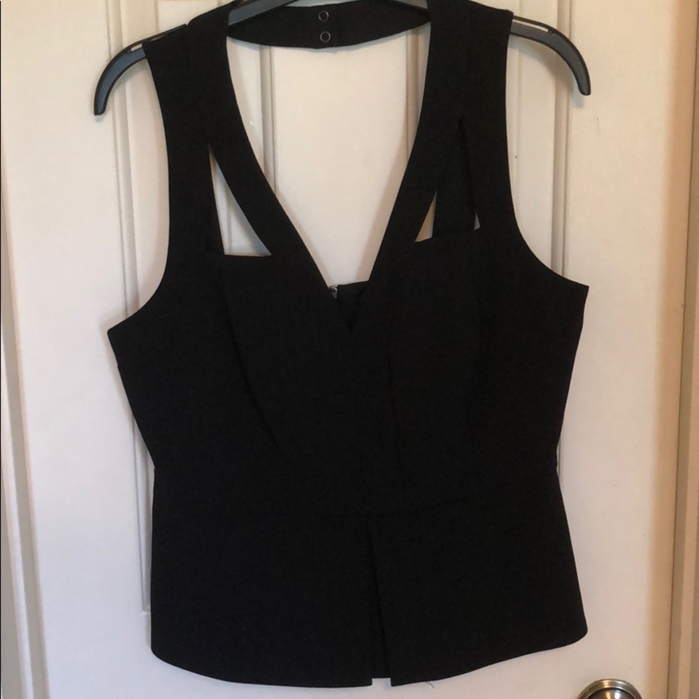BCBGMAXAZRIA Peplum Top